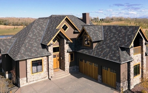 Гибкая битумная черепица IKO Crown Slate Royal Granite